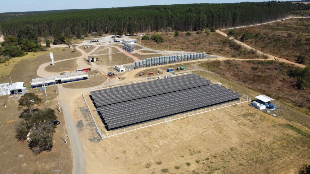 Solar panels at Aviagen Uberaba farm in Brazil