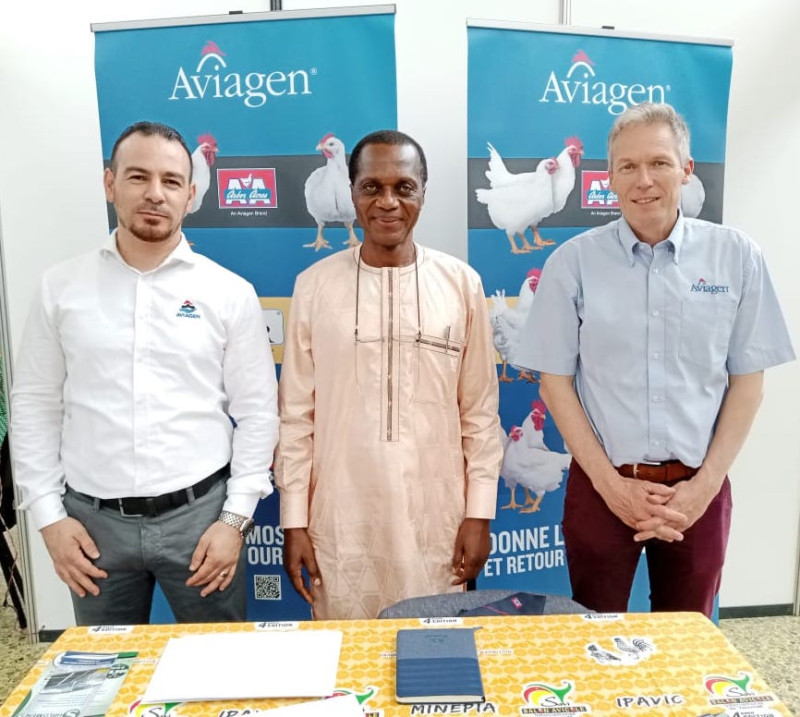 The Aviagen team at the stand at the tradeshow